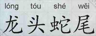 龙头蛇尾的拼音