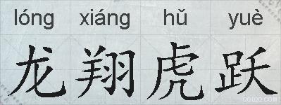 龙翔虎跃的拼音