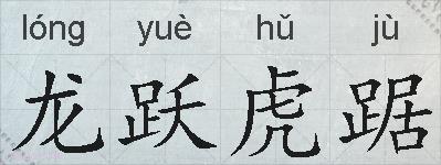 龙跃虎踞的拼音