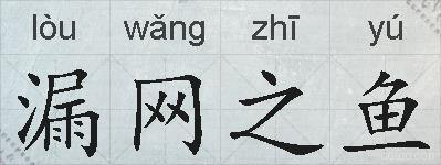 漏网之鱼的拼音