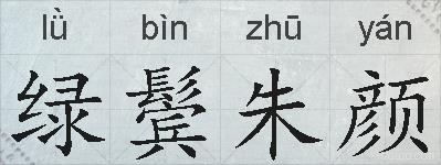 绿鬓朱颜的拼音