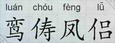 鸾俦凤侣的拼音