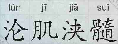 沦肌浃髓的拼音