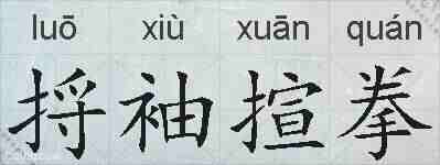 捋袖揎拳的拼音