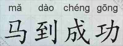 马到成功的拼音