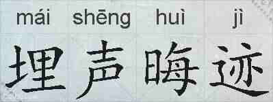 埋声晦迹的拼音