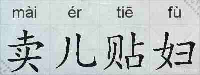 卖儿贴妇的拼音