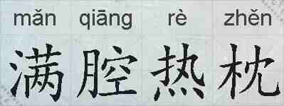 满腔热枕的拼音