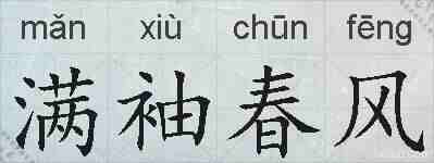 满袖春风的拼音