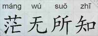 茫无所知的拼音