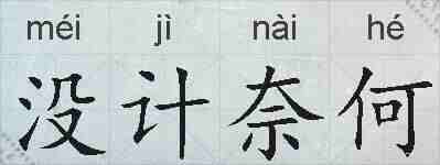 没计奈何的拼音
