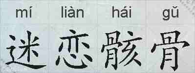迷恋骸骨的拼音