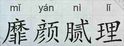 靡颜腻理的拼音