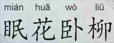 眠花卧柳的拼音