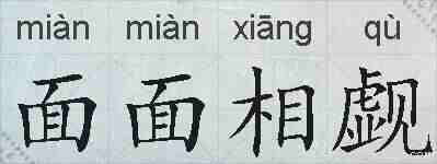 面面相觑的拼音