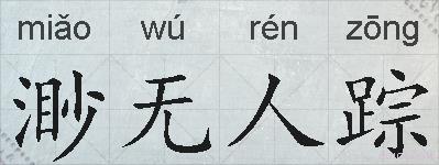 渺无人踪的拼音