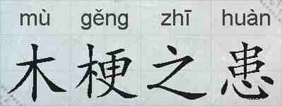木梗之患的拼音