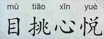 目挑心悦的拼音