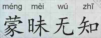 蒙昧无知的拼音