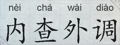 内查外调的拼音
