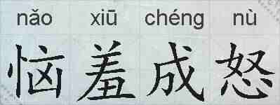 恼羞成怒的拼音