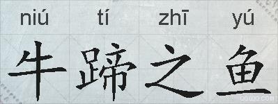 牛蹄之鱼的拼音
