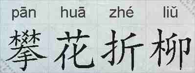 攀花折柳的拼音