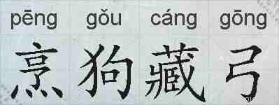 烹狗藏弓的拼音