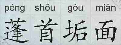 蓬首垢面的拼音