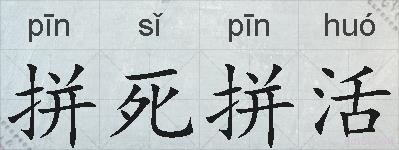 拼死拼活的拼音