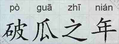破瓜之年的拼音