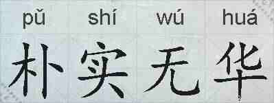 朴实无华的拼音