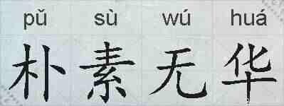 朴素无华的拼音