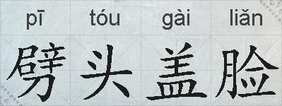 劈头盖脸的拼音