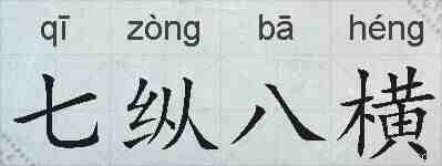 七纵八横的拼音