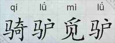 骑驴觅驴的拼音