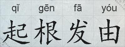 起根发由的拼音
