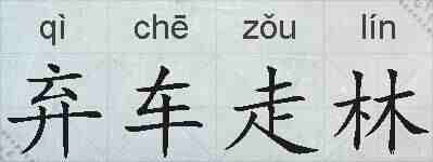 弃车走林的拼音