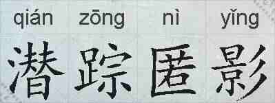 潜踪匿影的拼音