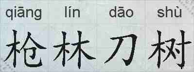 枪林刀树的拼音