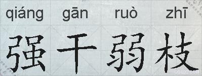 强干弱枝的拼音