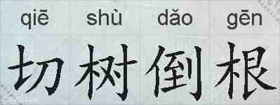 切树倒根的拼音