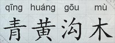 青黄沟木的拼音