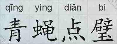 青蝇点璧的拼音