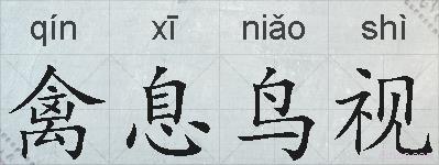 禽息鸟视的拼音
