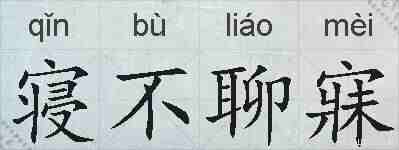 寝不聊寐的拼音