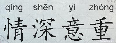 情深意重的拼音