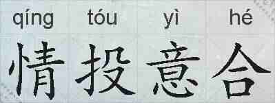 情投意合的拼音