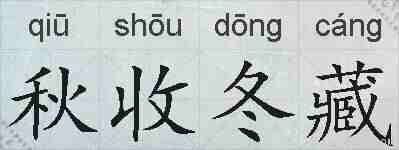 秋收冬藏的拼音