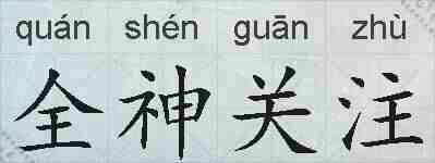 全神关注的拼音